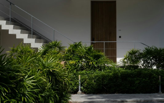 a-modern-building-is-surrounded-by-lush-greenery-.jpg A modern building is surrounded by lush greenery.