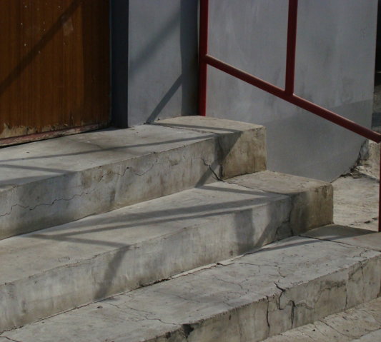 a-cat-sitting-on-the-steps-of-a-building.jpg a cat sitting on the steps of a building